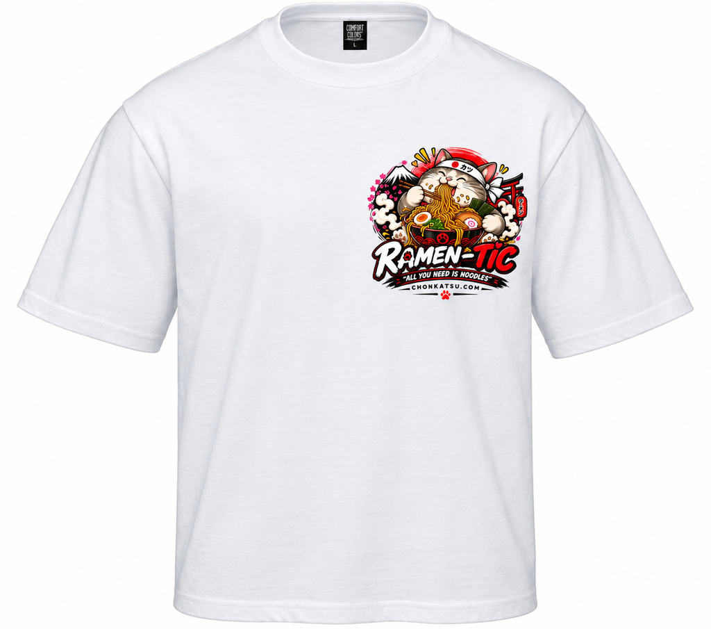 Ramen-Tic: For the Love of Noodles Oversized T-Shirt