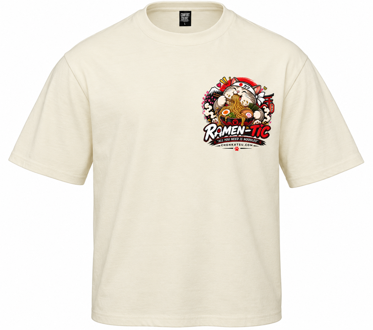Ramen-Tic: For the Love of Noodles Oversized T-Shirt